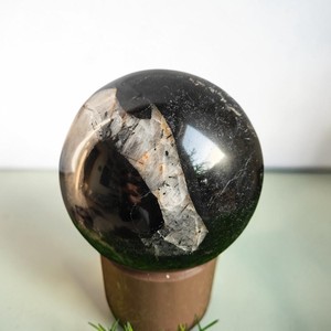 High Quality Black Tourmaline Quartz Crystal Sphere Healing Stone Wholesale Supplier - Product Image 4