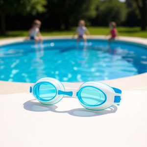 Occhialini da nuoto Aqua Sport per bambini, lenti blu in PC, antiappannamento, per età 3+, senza lattice - Product Image 3