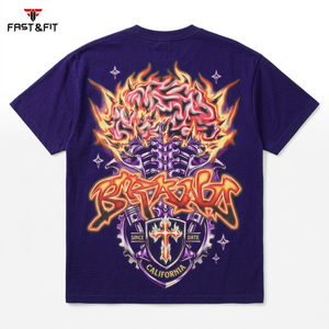 Camisetas de Hombre Estampadas de Manga Corta con Cuello Redondo, a la Moda, con Logotipo Personalizado, de Tela Gruesa, en Oferta - Product Image 5