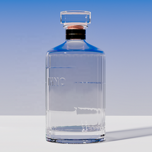 Nhà sản xuất hổ phách nước trái cây bia Whisky chai thủy tinh dập nổi logo innorhino - Product Image 3