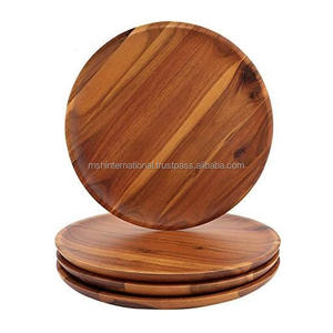 ถาดเสิร์ฟไม้พร้อมด้ามจับถาดเสิร์ฟชาทรงสี่เหลี่ยมผืนผ้า, กาแฟ, ขนมขบเคี้ยว, อาหาร, ผลไม้ขนาดใหญ่ - Product Image 1