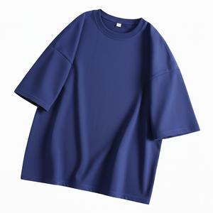 Camiseta de Hombre de Primera Calidad, 100% Algodón Tejido, Transpirable, Peso Medio, Cuello Redondo Liso, Corte Regular Básico de Alta Calidad - Product Image 4