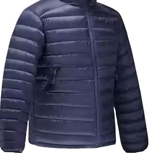 Veste rembourrée style rue haute en polyester 100% pour hommes, manches longues, doudoune d'hiver mince - Product Image 5
