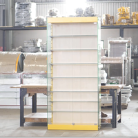 Anpassbare Umweltfreundliche Recycelbare Langlebige Edelstahl-Vitrine mit LED-Streifenbeleuchtung