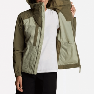 Chaqueta Cortavientos Ligera con Capucha para Mujer, Impermeable, para Senderismo al Aire Libre, con Bloques de Color, Transpirable, Estilo Urbano Deportivo - Product Image 3