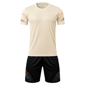 Uniforme de Fútbol Atlético, 100% Poliéster, Corte Automatizado, Estampado Degradado, Cuello Redondo, Jersey de Fútbol, Pantalones Cortos, Conjunto Deportivo - Product Image 6