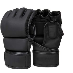 ถุงมือต่อสู้แบบเปิดนิ้วสไตล์ UFC สำหรับมืออาชีพ ทำจากหนังแท้ สำหรับการต่อสู้ในกรง  รับผลิตตามแบบ (OEM) ขายส่งสำหรับมวย - Product Image 6
