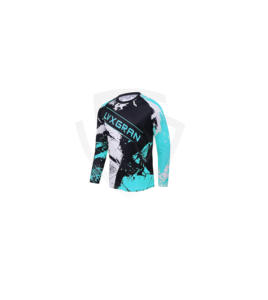 Polo de course moto personnalisé respirant imprimé avec le nom de l'équipe de motocross, séchage rapide, anti-UV, maillot de motocross - Product Image 1