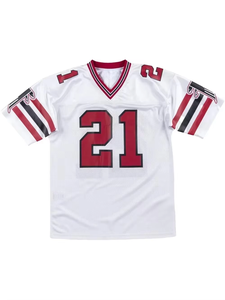 Maillot de football oversize à col en V en maille, coupe courte et ample, respirant, pour tenue d'équipe et sportswear - Product Image 6