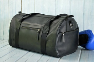 Most popular design lightweight Leather Weekender Travel Duffel Bag Duffel Factory Direct OEM Top Class style Leather Travel Bag - Product Image 2