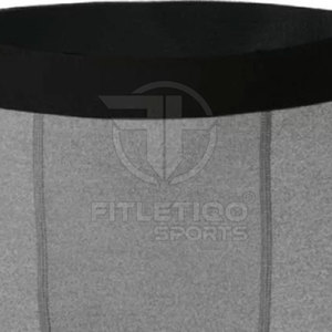 Shorts de compression de boxe hip-hop pour hommes de haute qualité, en toile respirante, motif uni, polyester/coton, taille élastique, service OEM - Product Image 4