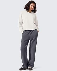 เสื้อสเวตเชิ้ตผู้หญิงเนื้อนุ่มใส่สบาย แขนยาว คอกลม ดีไซน์ปักลาย 3 มิติ คุณภาพดีสำหรับฤดูหนาว - Product Image 3