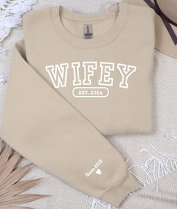 Felpa con Cappuccio Personalizzata con Ricamo 3D <span class=keywords><strong>per</strong></span> San Valentino, Simpatico Distintivo Lavorato a Maglia con Numeri Romani, Regalo Invernale <span class=keywords><strong>per</strong></span> <span class=keywords><strong>Coppie</strong></span> - Product Image 6