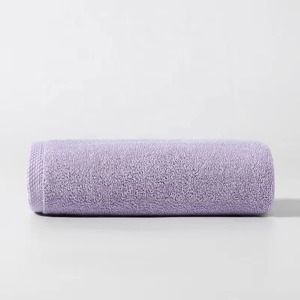 Serviette de toilette de haute qualité en coton durable, séchage rapide, toucher doux, pour hôtel, commande en gros OEM, couleur unie - Product Image 4