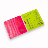 Album CD-R Progress avec étui portefeuille rouge et vert, impression offset, capacité 700 Mo