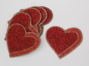 Sous-verres perlés faits à la main pour verres, tasses et mugs, décoration élégante pour la maison et la salle à manger à prix abordable - Product Image 1