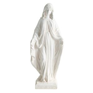 Statua da Giardino della Vergine Maria in MgO da 31,5 Pollici, Scultura Religiosa per Esterni e Interni, Prodotto in Pietra per Giardino - Product Image 2
