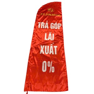 ธงขนนกแบบ Pennant พร้อมเสาธงอะลูมิเนียม พิมพ์ลายดิจิตอลบนผ้าโพลีเอสเตอร์ ทนทาน เหมาะสำหรับงานกีฬาและเกมส์ - Product Image 6