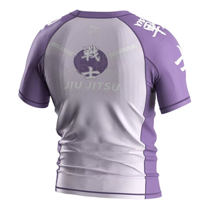 Custom Logo Long Sleeve Rash Guard UPF 50+ UV Protection Men's Compression Shirt Quick Dry Breathable Surf Swim Tops - Product Image 2
