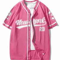 Maillot de baseball personnalisé tendance pour homme, tricoté, col rond, impression par sublimation, uniforme sportif