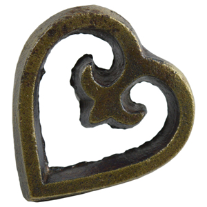 Tiradores de Gabinete con Diseño de Corazón y Acabado Vintage, Tiradores Hechos a Mano para Cajones y Decoración del Hogar - Product Image 4