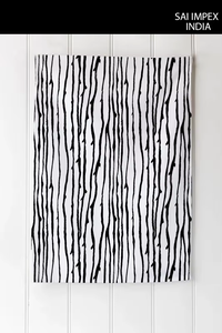 SAI IMPEX 100% Cotton Modern Kitchen Towel Printed Red on Navy Blue Washable Sustainable Anti- <b>Home</b> <b>Textile</b> Tamil Nadu Made - Product Image 5