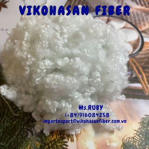 ใยโพลีเอสเตอร์ 100% ชนิดเส้นใยสั้น 15D HCS Vikohasan ได้รับการรับรองมาตรฐาน OEKO TEX วัสดุยัดไส้แบบกลวง รีไซเคิลได้ สำหรับหมอนและรถยนต์ - Product Image 4