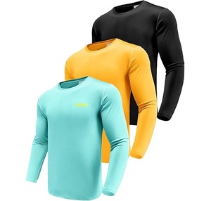 Camiseta de Compresión de Manga Larga para Hombre, Secado Rápido, Transpirable, Cuello Redondo, para Entrenamiento Deportivo - Product Image 3