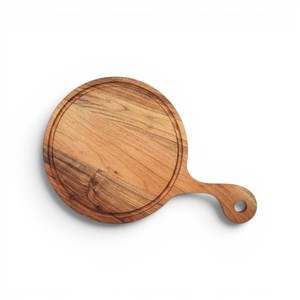 Bandeja de Madera para Pizza Hecha a Mano, Tabla de Servir de Madera de Acacia, Bandeja Redonda de Madera para Servir Pizza - Product Image 1