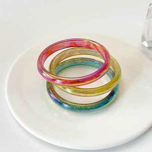 H a CRAFT <b>Resin</b> Wrist Bracelet Lightweight Durable Bangles Daily & Casual Wear Classic Crown Shape Anniversary Occasion Women's - Product Image 2