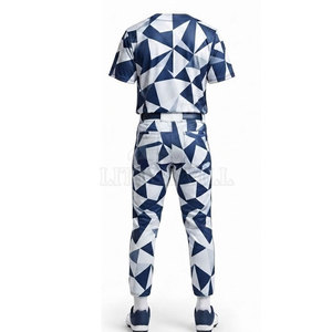Ensemble d'uniformes de baseball pour hommes adultes de qualité supérieure, tissu en polyester respirant et léger, personnalisable, vêtements d'entraînement pour les sports d'équipe - Product Image 6