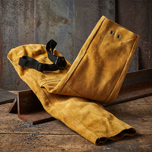 Manchons de soudage en cuir de vachette pleine fleur de qualité supérieure JNM SAFETY, modèle JNM-623, résistance au feu niveau 2 ANSI/ISEA - Product Image 5