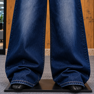 Pantalones Anchos Holgados para Hombre, Estilo Casual, Algodón Lavado, Tallas Grandes, Corte Holgado, Estilo Moderno Urbano - Product Image 6