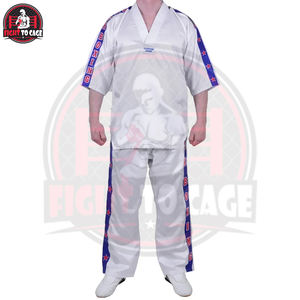 ชุดยูนิฟอร์มฟรีสไตล์แบบสั่งทำพิเศษ ดีไซน์คอวี คุณภาพดีที่สุด สำหรับฝึกซ้อมและการแข่งขันศิลปะการต่อสู้ฟรีสไตล์ - Product Image 2