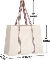 Sac fourre-tout en toile tendance pour femmes avec poche, sacs de courses réutilisables en coton mignons, vente en gros