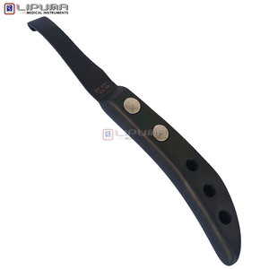 Couteau à sabots de cheval LIPUMA VORTEX, lame en acier noir avec poignée ergonomique à trou, aiguisée, multi-usages, pour l'entretien des sabots. - Product Image 2