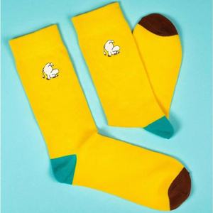 Nouvelle Arrivée Chaussettes Brodées Antidérapantes Confortables en Coton Peigné Longueur Ras du Cou Couleurs Personnalisables pour Hommes - Product Image 6