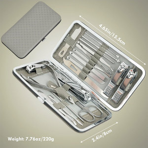 Wholesale 6 PCS Custom Nail Care <b>Manicure</b> & Pedicure <b>Kit</b> Stainless Steel Beauty Instruments Set - Product Image 2