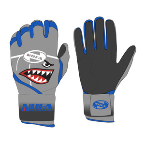 NOFA Batting Gloves Gold Padded <b>Hook</b> And Loop Closure Unisex Adult Training <b>Hook</b> and loop closure batting gloves - Product Image 6