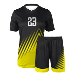 Uniformes de Fútbol Femeninos Sublimados Totalmente Personalizados, Conjuntos de Uniformes de Fútbol de Secado Rápido Antibacterianos, Conjunto de 2 Piezas - Product Image 1