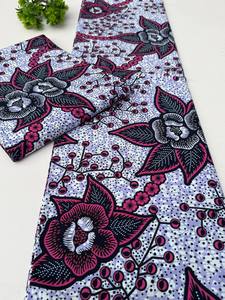 Tout nouveau tissu de coton imprimé à la cire personnalisé du Maroc pour robes, chemises, sacs, artisanat de mode avec service OEM Hitjem Export - Product Image 2