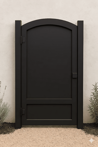 KHP Wrought Iron Garden Gate Contemporary Design Manual <b>Swing</b> Door Exterior Use Finished Surface Metal Entry Gate 1 Year - Product Image 5