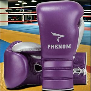Phenom Boxing Metallic Purple/silver Lace Sparring <b>Gloves</b> New Design Customize Logo Special SG-202 Boxing <b>Gloves</b> for Training - Product Image 1