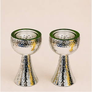 Metal Bakhoor Burner Arabic Mabkhara Stainless Steel Oud Burner Silver Hammered Censer for Ramadan Eid Home <b>Decor</b> - Product Image 1
