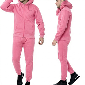 Factory Wholesale Men's High Quality Breathable Plus Size Fleece Winter Hoodie <b>Tracksuit</b> Set Custom Logo Solid Pattern Active - Product Image 6