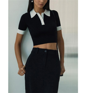 เสื้อผ้าผู้หญิง ARTIZ INTERNATIONAL ขายส่ง - เสื้อเชิ้ตผ้าฝ้ายถัก 100% ระบายอากาศ แห้งเร็ว แขนสั้น ชุดลำลองสำหรับเล่นกีฬา - Product Image 2