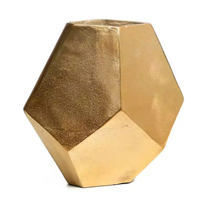 Nouveau vase à fleurs décoratif en métal doré, de forme optimale pour la décoration intérieure et extérieure, vases à fleurs pour table - Product Image 2