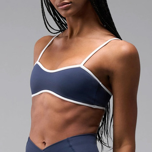 Soutien-gorge de sport respirant et léger sans coutures pour femme, grande taille, maintien élevé, avec logo personnalisé, design délavé à l'avant, antibactérien - Product Image 6