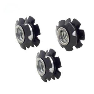 10 unidades de tuercas con brida y arandelas para dirección de horquilla sin rosca de 1/8 de pulgada para bicicleta de montaña - Product Image 2