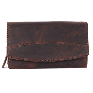 Portefeuille de luxe en cuir fait main pour femme, pochette fine en cuir véritable souple, disponible en gros - Product Image 2
